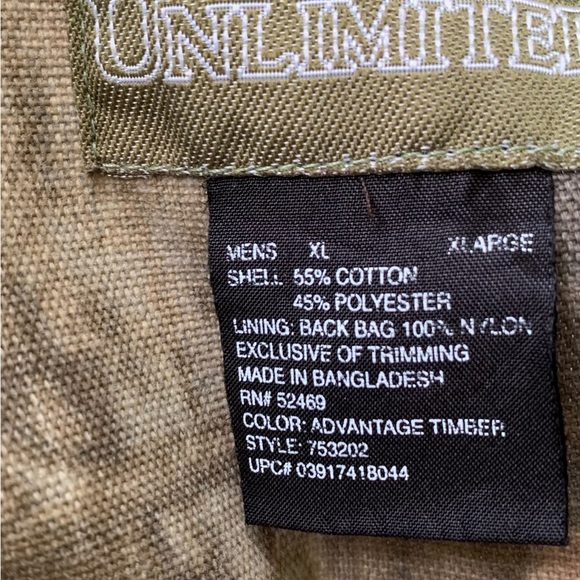 Quail Unlimited Bird Hunting Vest Advantage Timber Men's X-LARGE - Picture 8 of 8